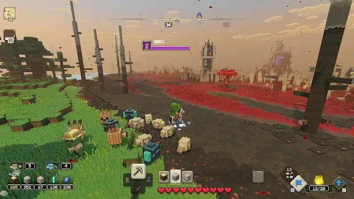 Minecraft Legends screen jeu PC