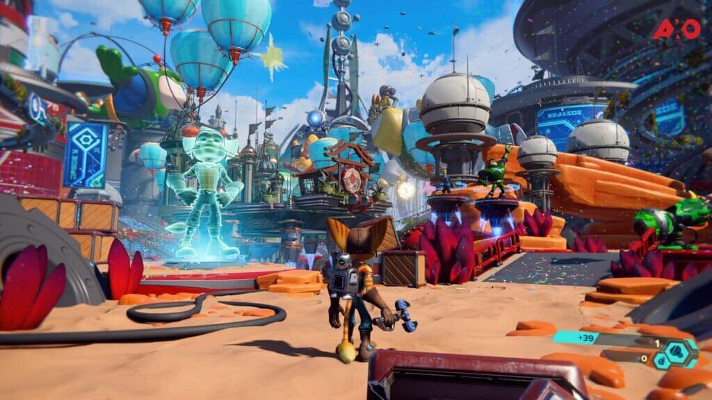 Ratchet & Clank Rift Apart environnements colorés