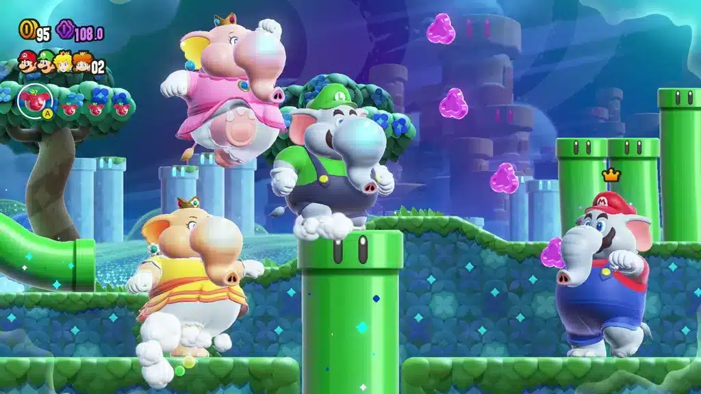 Super Mario Bros Wonder transformation personnage