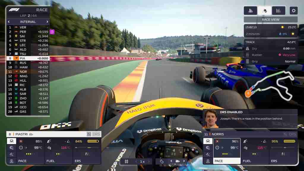 F1 Manager 24 stratégie de course Formule 1