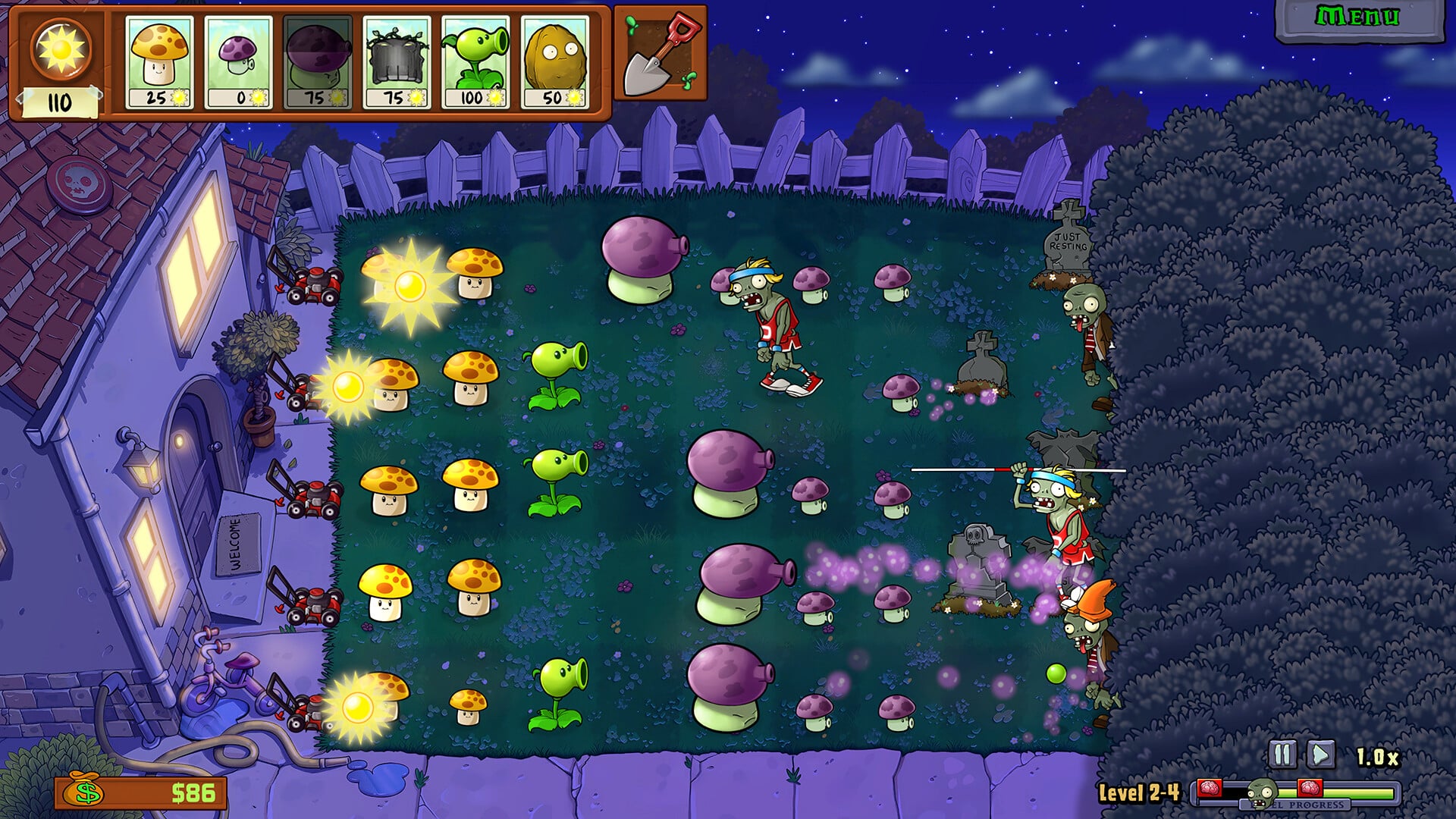 Plants vs. Zombies: Replanted Disponible sur PC 2 utilisation de la plante explosive contre un groupe d’ennemis